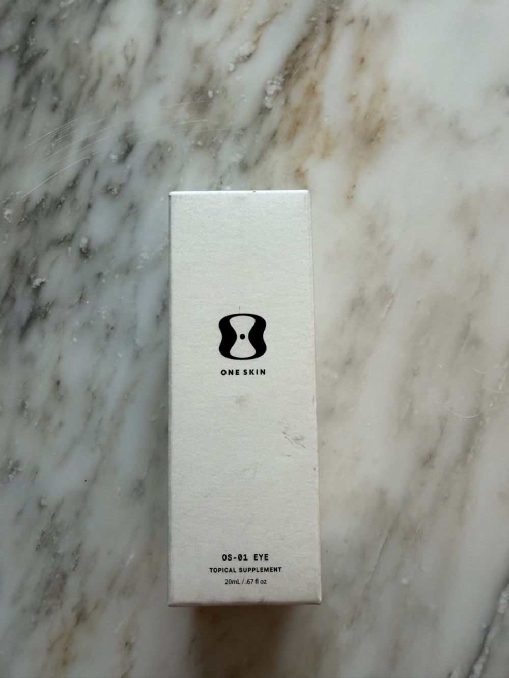 One Skin OS-01 Eye Topical Supplement - White Bottle with Black Pump - Picture 3 of 5